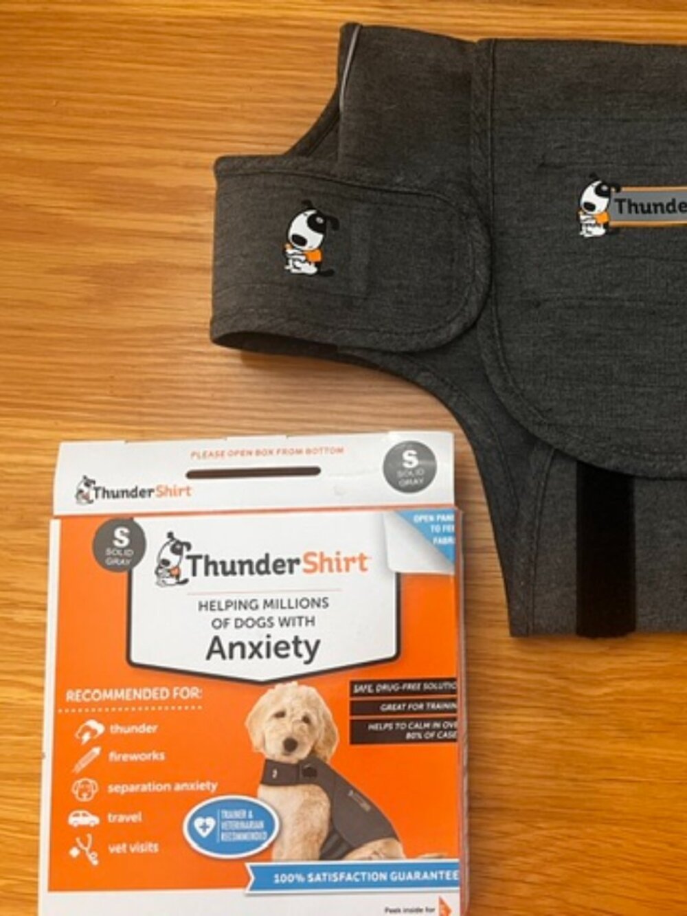 Thundershirt, Heather Gray, Size Small